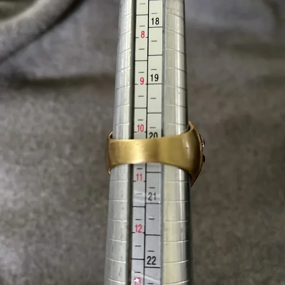 Heidi Daus Teardrop Amethyst Crystal Studded Statement Ring-10.5 - Picture 7 of 11